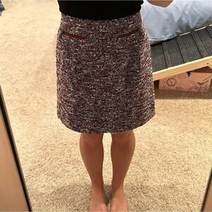 Ann Taylor Loft Tweed Pencil Skirt size 6P